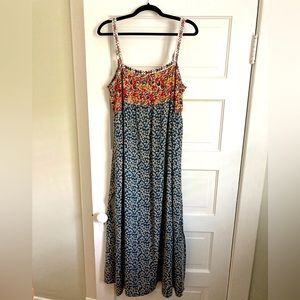 Natural life floral maxi dress